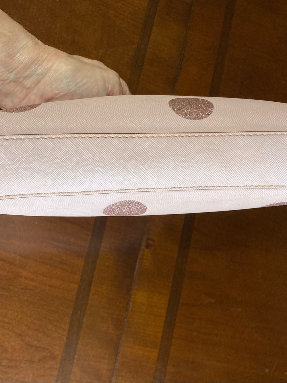 Kate Spade Haven Lane Ramey Retired Blush Pink Polka Dot Crossbody Ladybug Charm - Picture 9 of 14